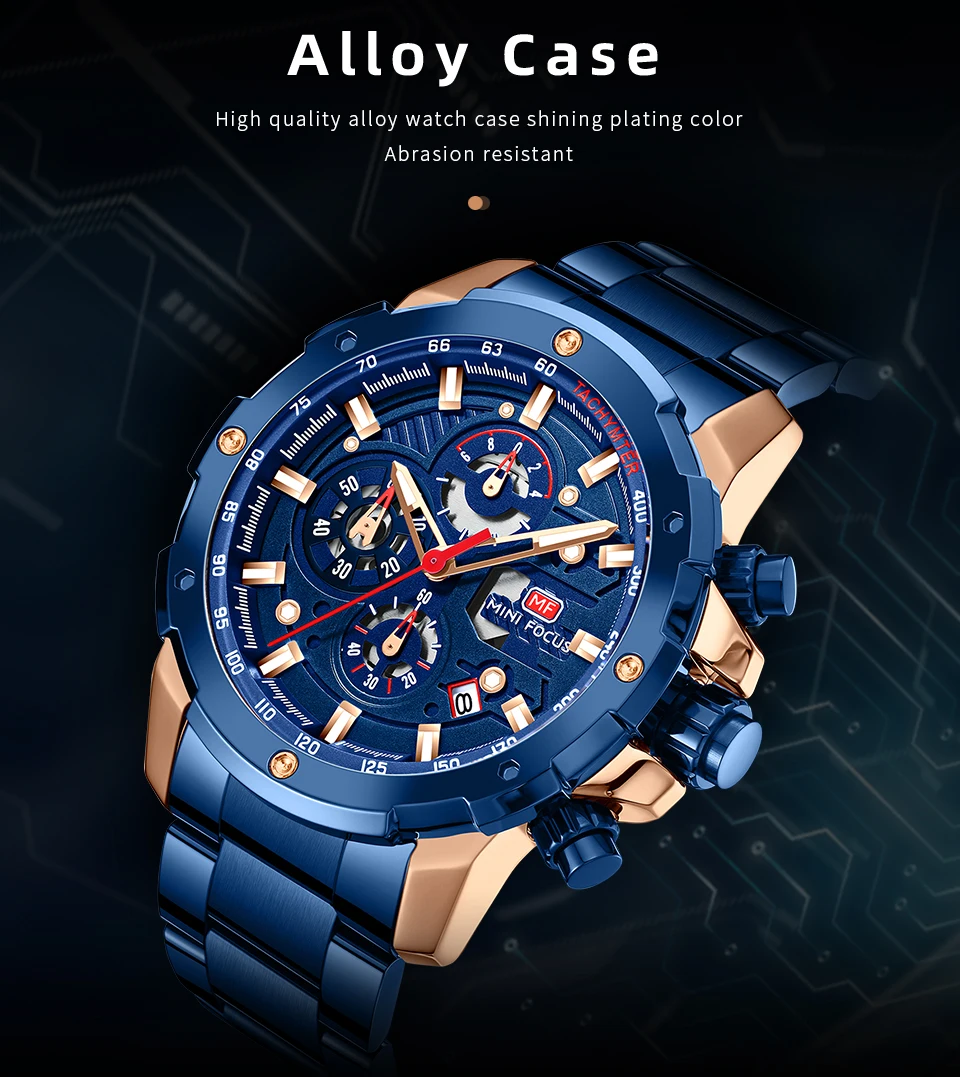 MINI FOCUS Quarzuhr für Herren, wasserdicht_voghion.com