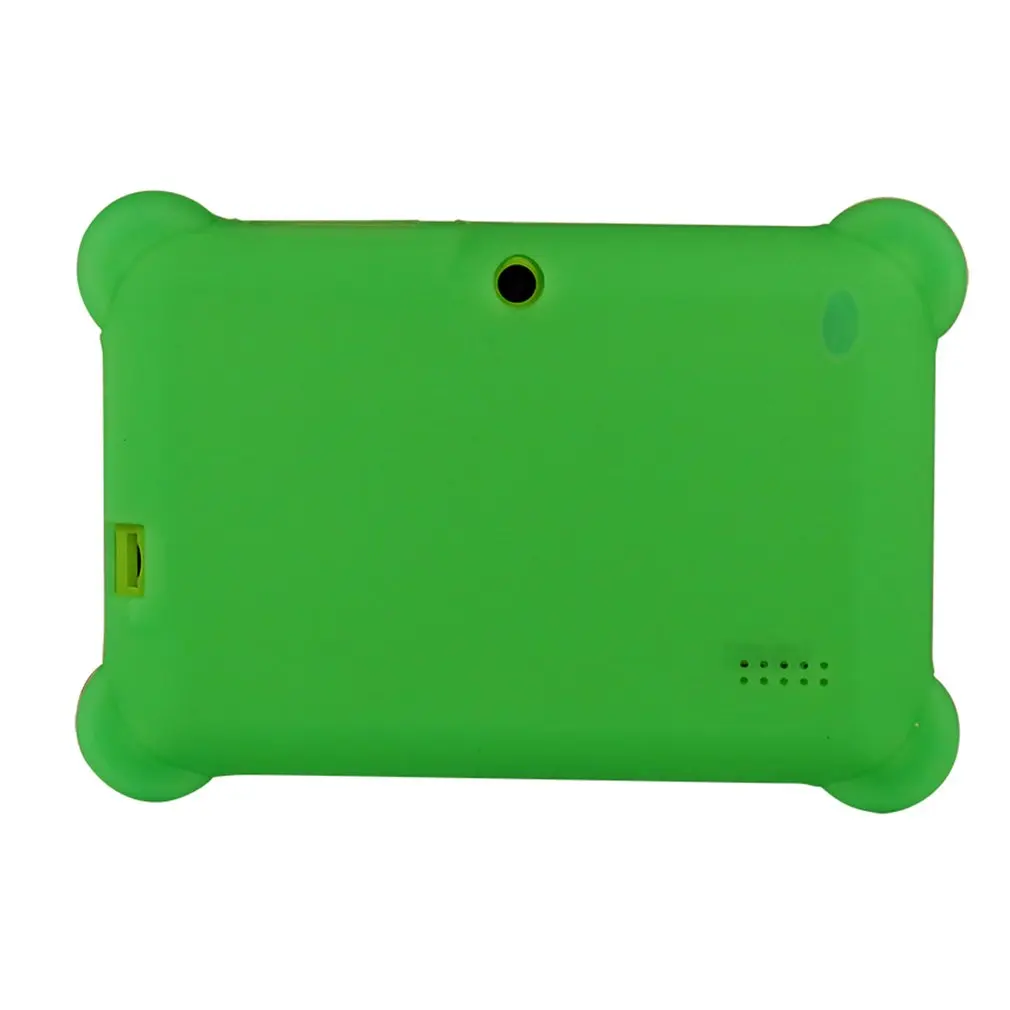 Q88 7 дюймов детский планшет 1G+ 8 Гб A33 4 ядра 0.3MP двойной Камера 1024*600 Android 4,4 планшетный ПК с силиконовой крышкой