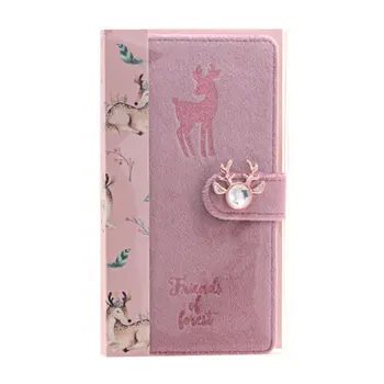 

Yiwi Never Ice Snow Elk Christmas Flannel Cover Planner With Blank Filler Pages