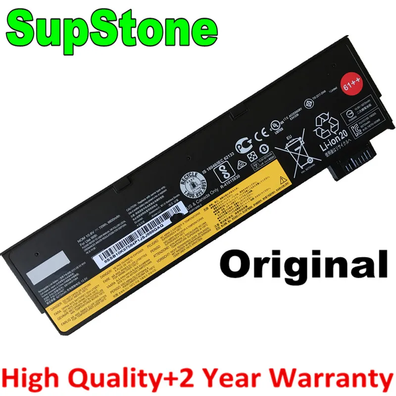 Оригинальный аккумулятор SupStone 72Wh 01AV427 01AV423 01AV425 SB10K97584 SB10K97597 для Lenovo ThinkPad T470 T480 T570