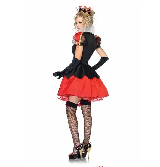 Высококачественный сексуальный костюм королевы сердец Хэллоуин для женщин казино mogul костюмы для косплея карнавальные костюмы