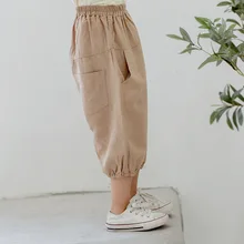 Больше Lala 7M детская одежда; укороченные брюки для мальчиков; противомоскитные штаны для детей; повседневные брюки для мальчиков; коллекция года; сезон лето; стиль; тонкие