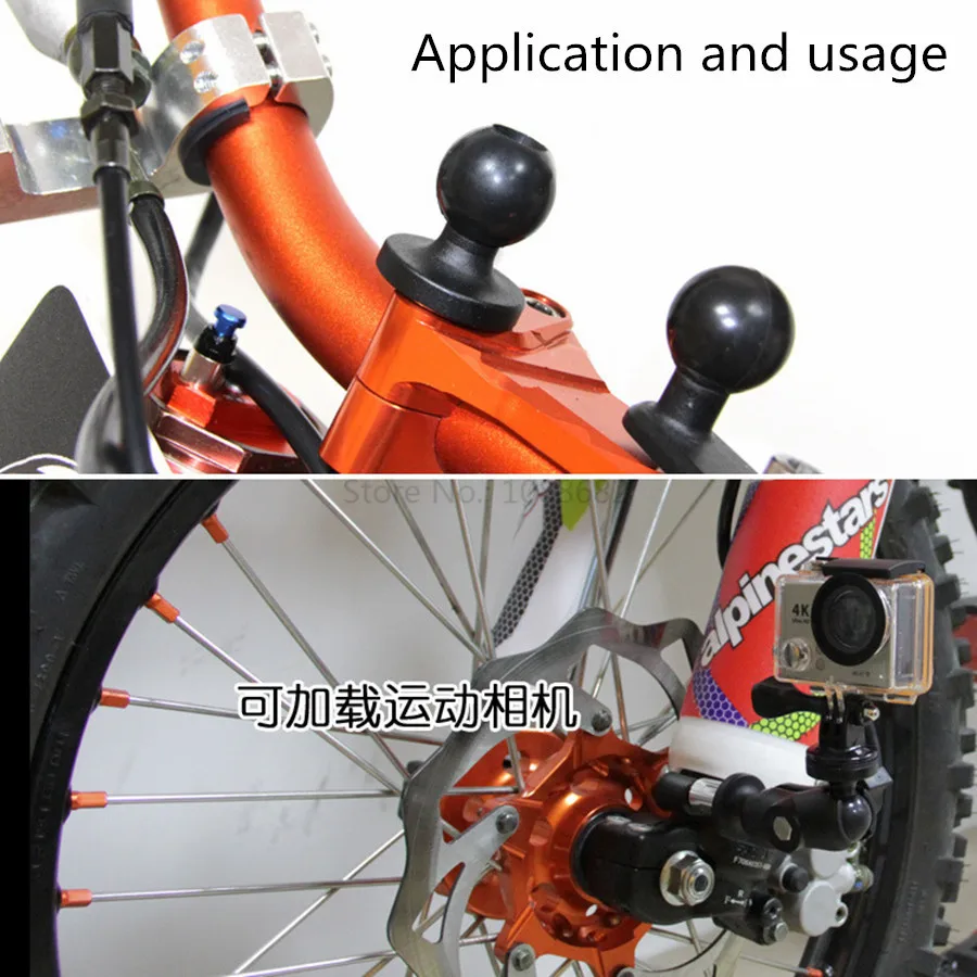 Motorcycle Bike Mount Black Fork Stem Base (8)