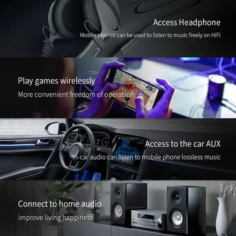 New High End Small Audio HiFi Amplifier Rechargeable Stereo Earphone Headphone Power Amplifier
