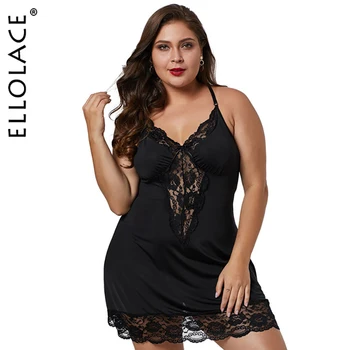 قميص نوم نسائي من الدانتيل من ellolace ملابس نوم نسائية صيفية للإهمال ملابس نوم بيبي دول ملابس نوم نسائية مثيرة رداء نوم نسائي