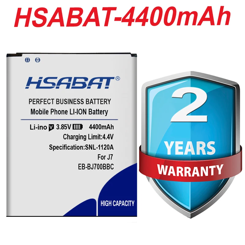 HSABAT 4400 мА/ч, EB-BJ700BBC Батарея для samsung GALAXY J7 J7009 J7008 J700F SM-J7008 J7000 J700 ON7 G6000