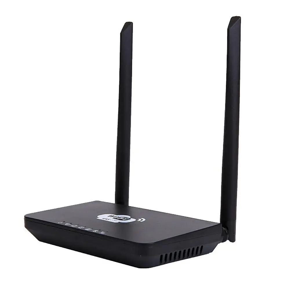 CPE7 4G WiFi роутер усилитель Pro роутер 300 м сетевой расширитель ретранслятор усилитель мощности Roteador 2 антенны для дома и офиса - Color: Black