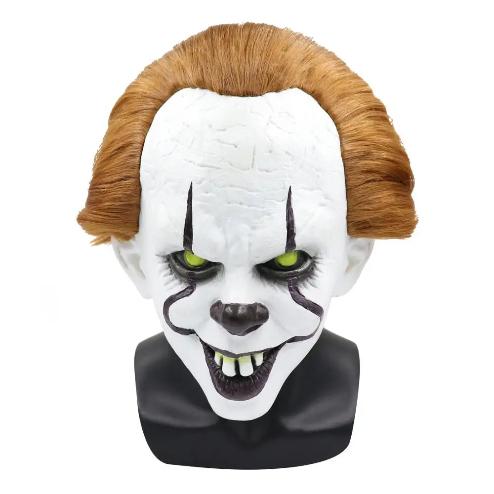 

2019 new Stephen King's It Pennywise Mask Latex Halloween Scary Mask Cosplay Clown Party Mask Prop Halloween Scary Clown Mask