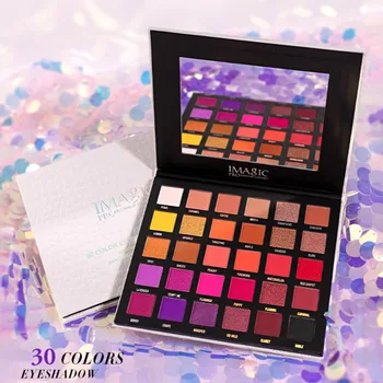 

30 Colors Nude Eyeshadow Palettes Kit Diamond Glitter Metallic Eye Pigment Cosmetics Glitter Matte Eye Shadow Palette Cosmetics