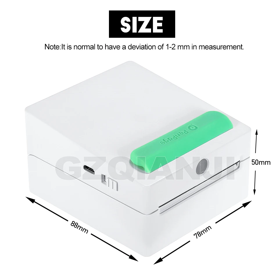 58 мм 203 точек/дюйм Bluetooth карманный принтер для Android iOS Телефон Мини 2 дюйма