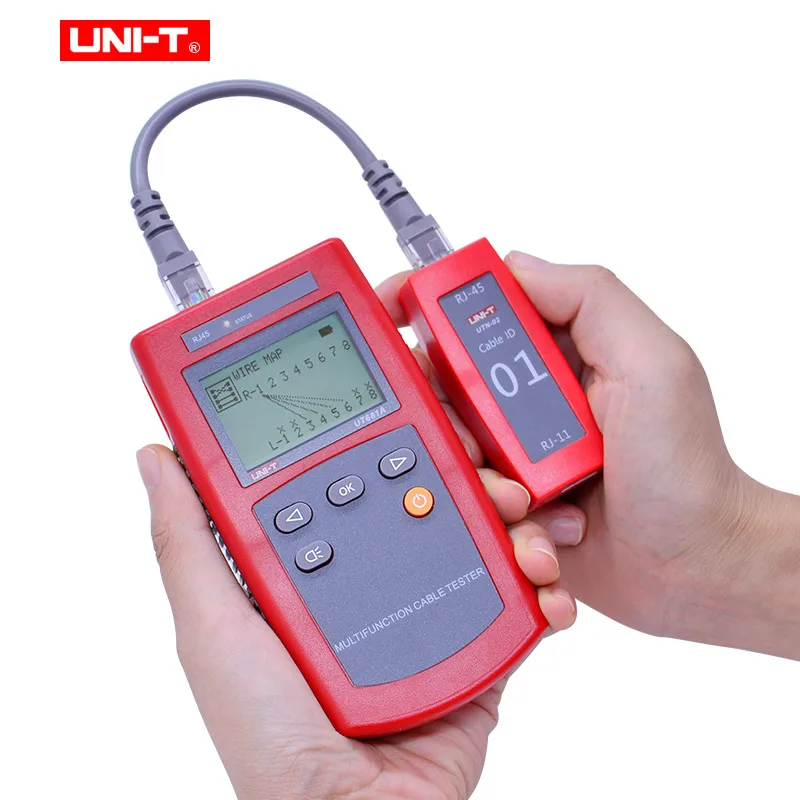 UNI-T UT681A многофункциональный кабель Finder набор сетевой тестер кабельный тестер RJ45 RJ11 провода локатор детектор охотничий инструмент