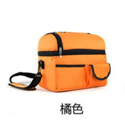 Oxford cloth insulated bag portable refrigerated ice pack breast milk preserved bag portable bottle bag insulated bag - Цвет: Оранжевый