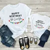 Happy Birthday Daddy Mother and Kids Family Matching Tshirts Clothes Gift to Dad Mom Daughter Son Birthday Party Wear Tshirts 2