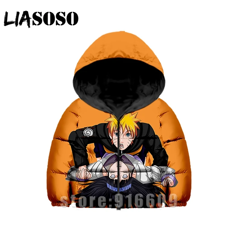 Детские толстовки Uzumaki Naruto с 3D принтом для мужчин и женщин; детские толстовки с капюшоном в стиле аниме; детский зимний пуховик; детские толстовки с капюшоном с героями мультфильмов в стиле Харадзюку - Цвет: 4