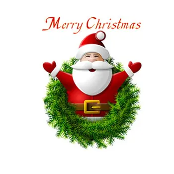 

1PCS Christmas Wall Stickers Santa Claus Window Stickers DIY Cute PVC Decal New Year Party Store Home Decor 09