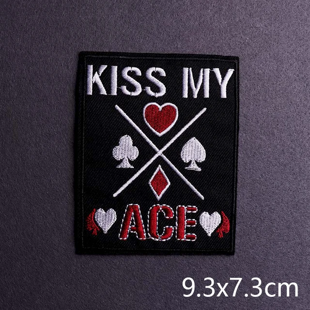 Hip-hop Rock/Music Patch Iron On Patches For Clothing Thermoadhesive Patches On Clothes Embroidery Patch Punk Joker Stickers PE6804CT