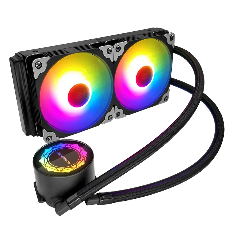 COOLMOON 240 компьютерный процессор охладитель воды RGB радиатор жидкостного