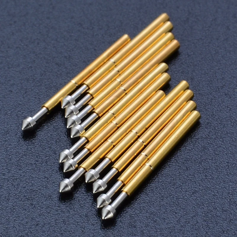 100 шт. P75 E2 пружинный тестовый зонд Pogo Pin 1 3 мм коническая головка 0 наперсток|Метчик