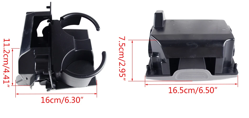beler Plastic Rear Center Console Cup Holder Fit for Nissan Frontier Pathfinder Xterra 2009-2011 2012 96965-ZP00C 96965-ZS00A
