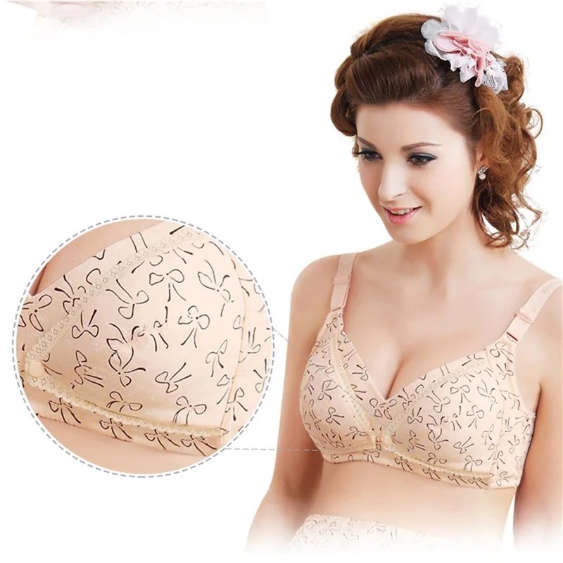 Maternity Nursing Bra Cotton Push Up Breast Feeding Bra for Pregnant Women Pregnancy Intimate Lactation Lingerie Underwear