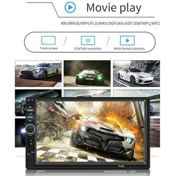 

7inch Car MP5 Player Wireless Communication Rearview Reverse Image Video Music Player Radio 7018B M8617