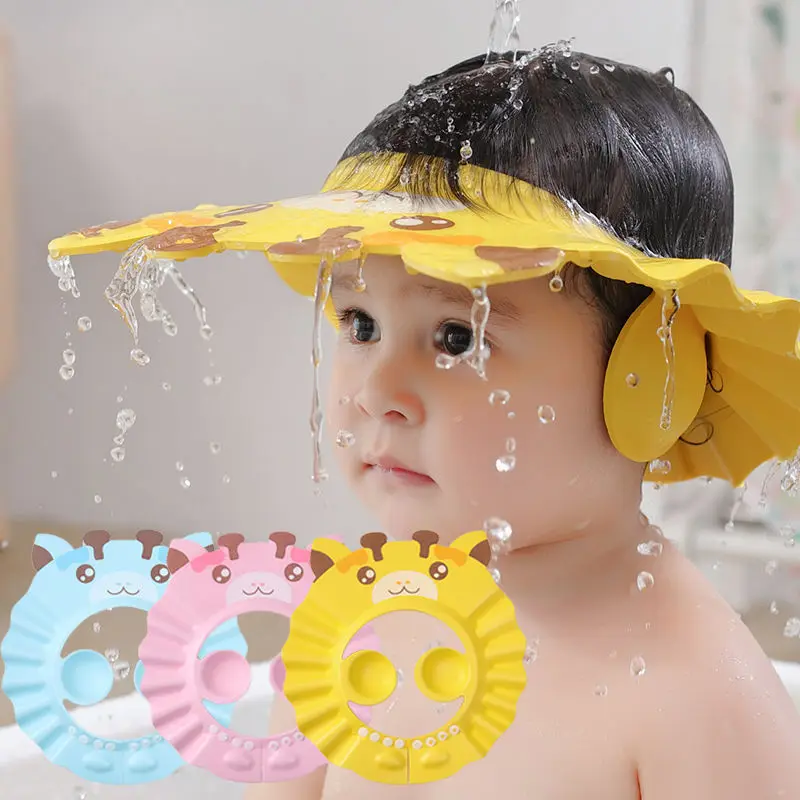 Gorro de champú para bebé, gorro de ducha suave ajustable para recién nacido, protección para los oídos, protector para la del baño - AliExpress Madre y niños