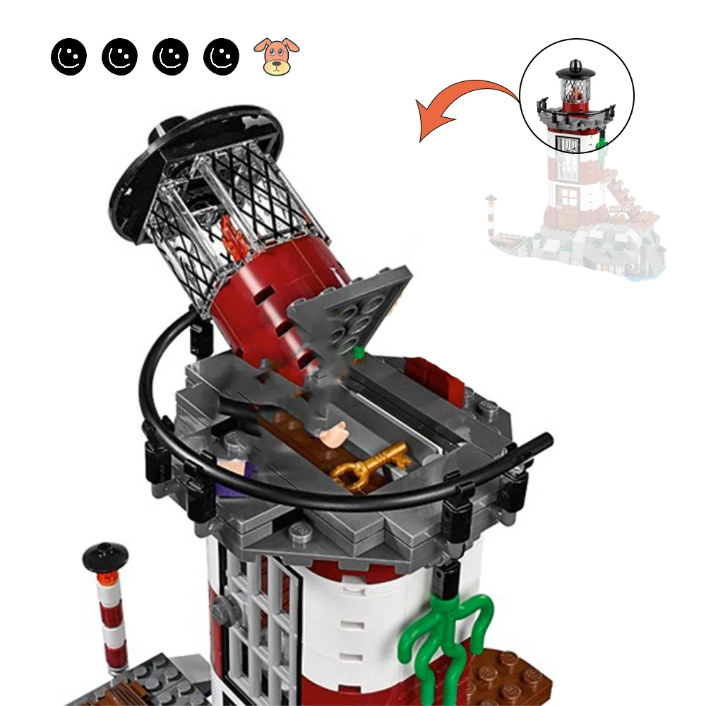 Cena Nadające się do 75903 Scooby Doo Haunted Lighthouse zestaw zwierząt pies figurka mini Bela 10431 budynku klocki dla dzieci prezenty