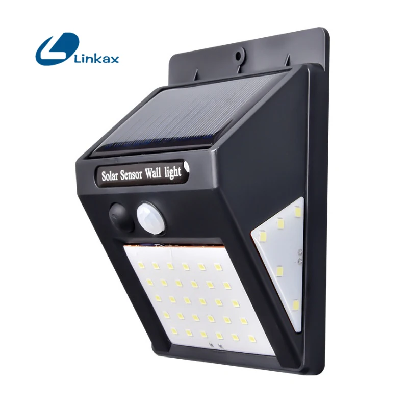 100 LED PIR Motion Sensor Solar Light Outdoor Solar Lamp Wall Light Waterproof Solar Powered Sunlight for Garden Decoration