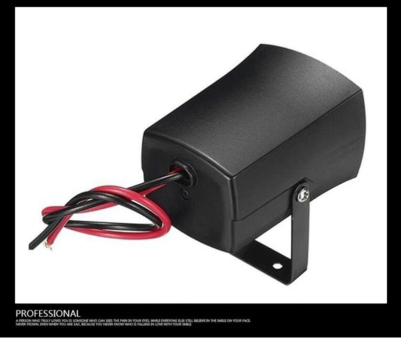 120 dB 12V/24V Beep BiBi Mini Siren House Alarm Siren DC Small Car Horn Home Speaker System Reverse Backup Buzzer BB Truck
