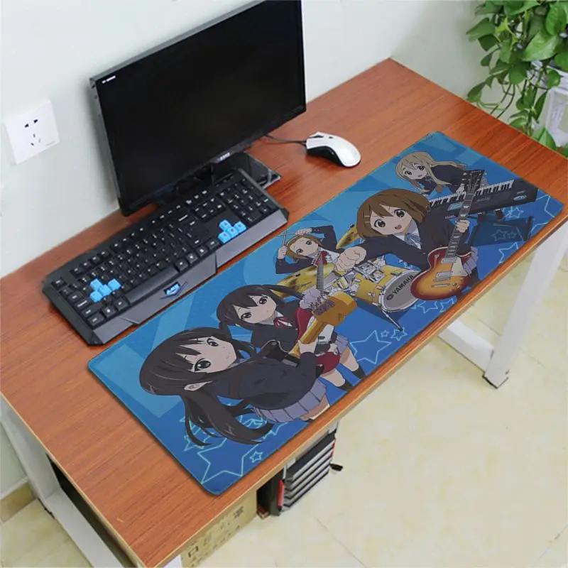 Babaite K-On аниме девушка резиновый ПК компьютерный игровой коврик для мыши Скорость/Управление версия большой игровой коврик для мыши - Цвет: Lock Edge 40X90cm
