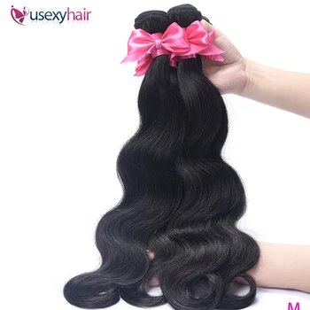 

USEXY Body Wave Bundles Malaysian Hair Bundles 100% Human Hair Bundles 1 3 4 Bundles Deals Malaysian Body Wave Hair Remy