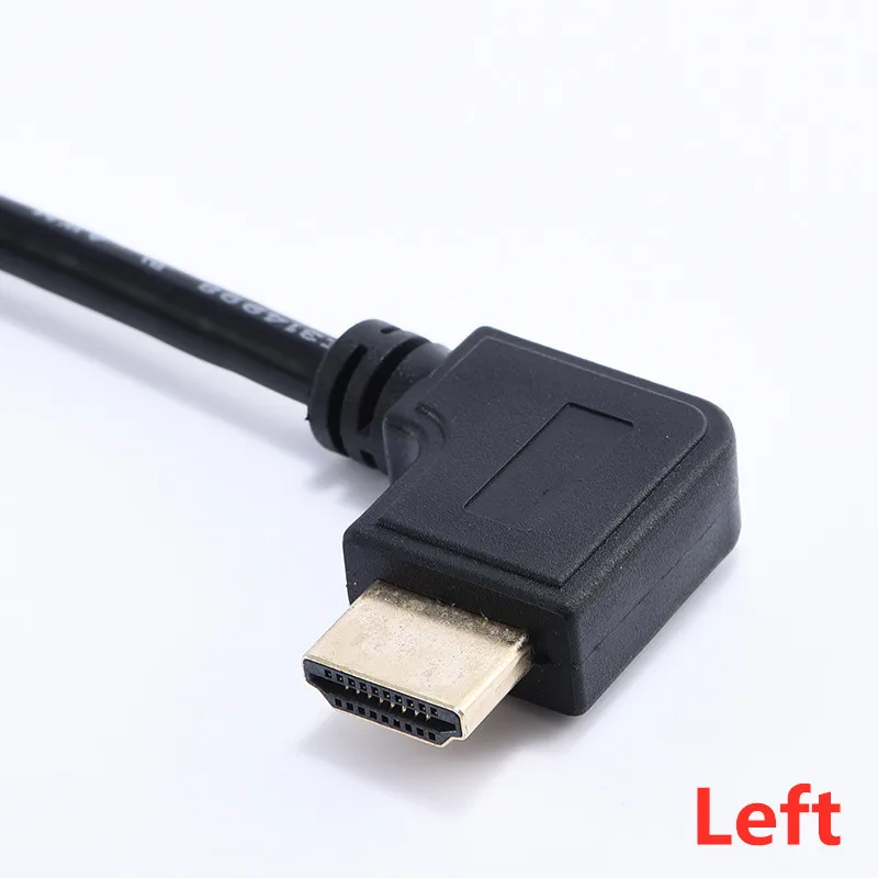 HDTV Cable 90 Degree Angle Male to HD Adapter Extension Cord 15cm 50cm