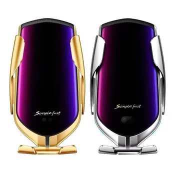 

Smart Automatic R1 Infrared Sensor Car Wireless Charger Holder Clamping Mount for iPhone Galaxy Samsung Xiaomi Mobile Phone Brac