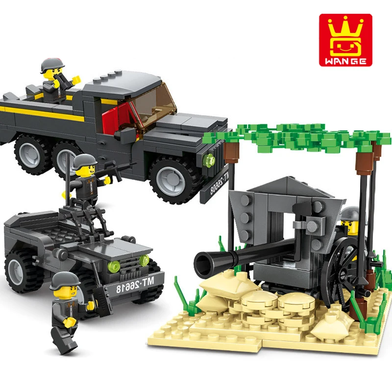 

204pcs DIY Construction Model Building Blocks Military Series Tank Army Figures Weapon Gun Soldiers Educational Toys for Kids