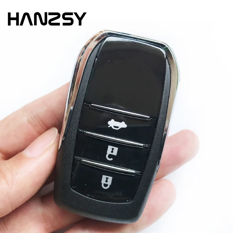 3 Buttons Car Remote Key Case For TOYOTA FORTUNER HIGHLANDER PRADO CROWN RAV4 Replacement Smart Key shell Fob Cover