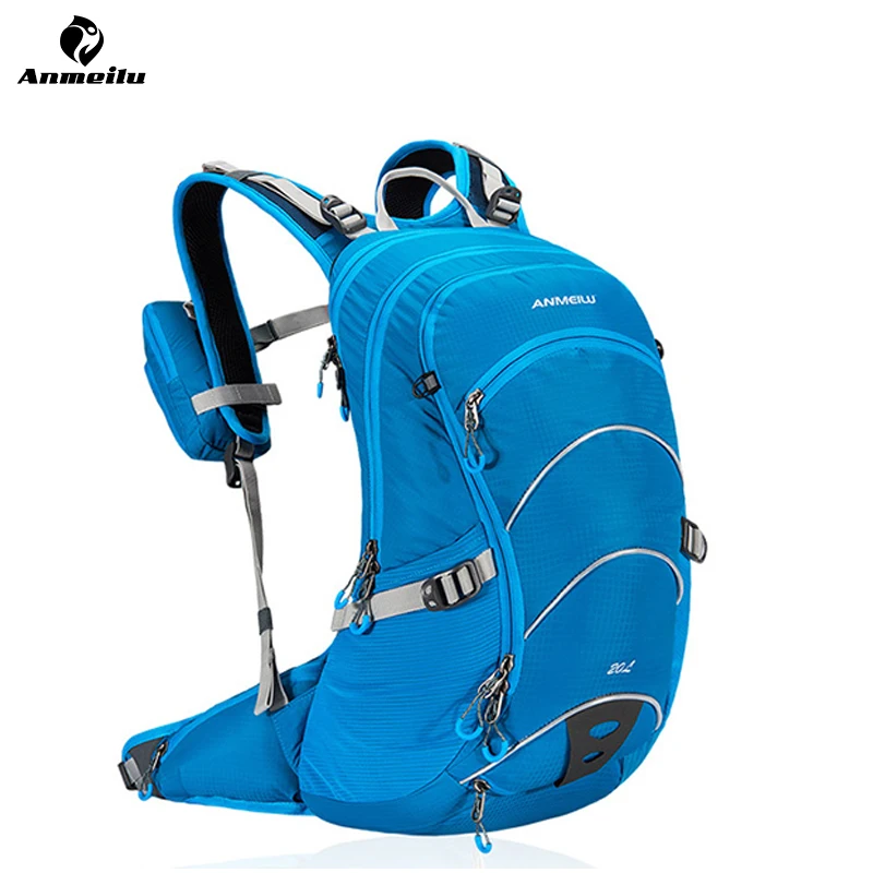 ANMEILU Mountaineering Backpack With Water Pouch,Unisex Hiking Camping