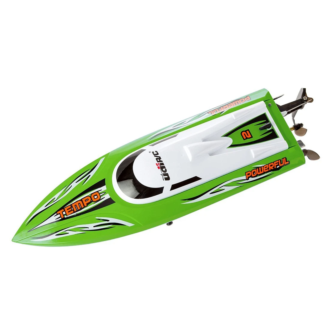 

Hot Udirc UDI002 Tempo Remote Control Boat for Pools, Lakes and Outdoor Adventure - 2.4GHz High Speed Electric RC Green
