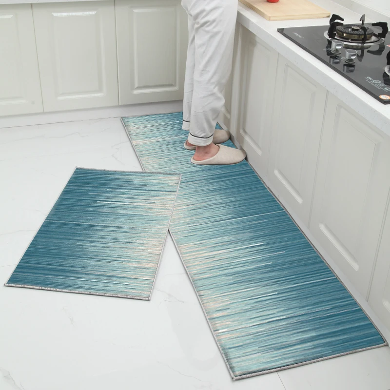  Kitchen Mat Cheaper Anti-slip Modern Area Rugs Living Room Balcony Bathroom Printed Carpet Doormat 
