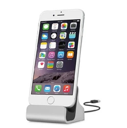 Universal Phone Desk Charger & Stand | Mobile Docking Station (Silver)