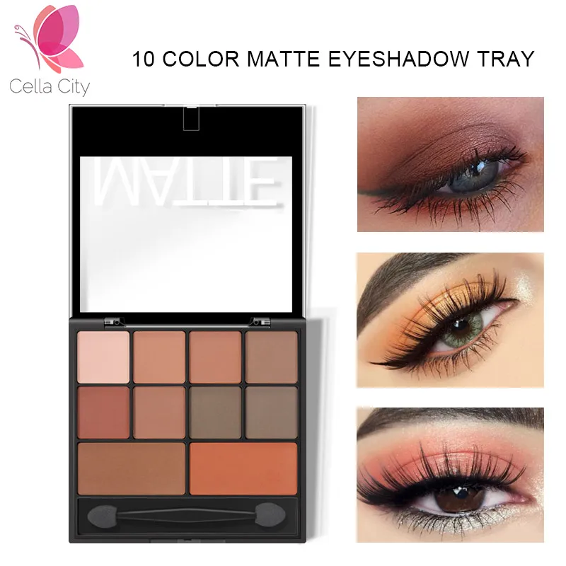 Cellacity 10 color matte natural eye shadow palette professional woman pigment waterproof Long Lasting korean eyes cosmestic |