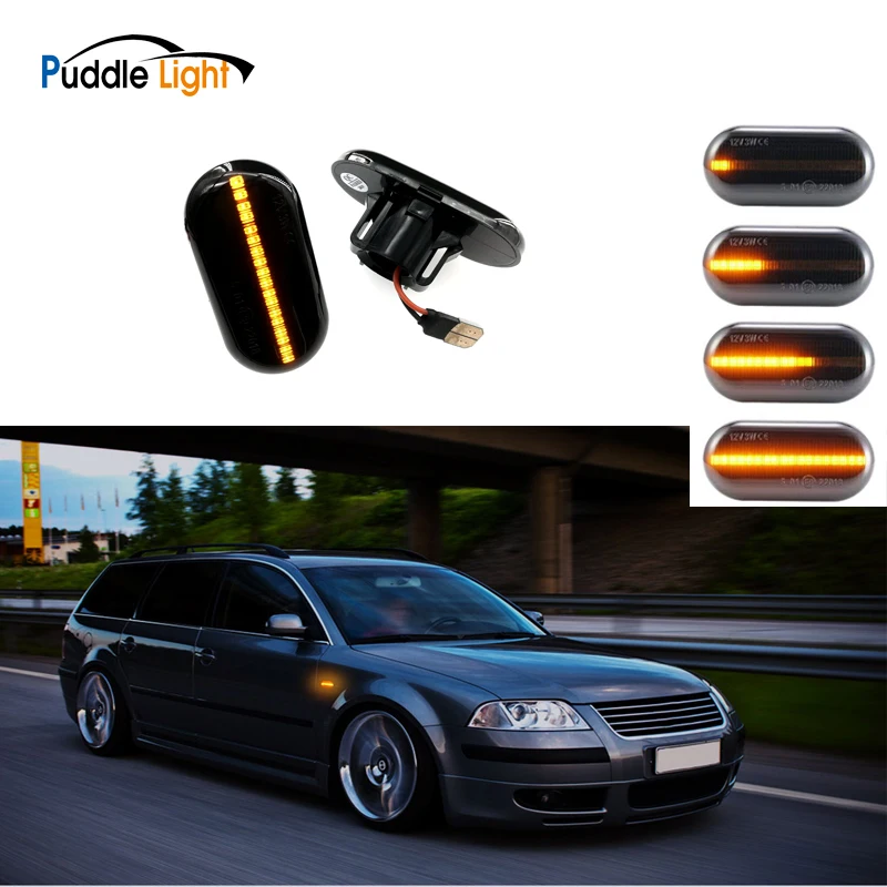 

2 Pieces Dynamic LED Side Marker Turn Signal Light For Opel Movano Vivaro Renault Megane I Mercedes-Benz Dacia Dokker