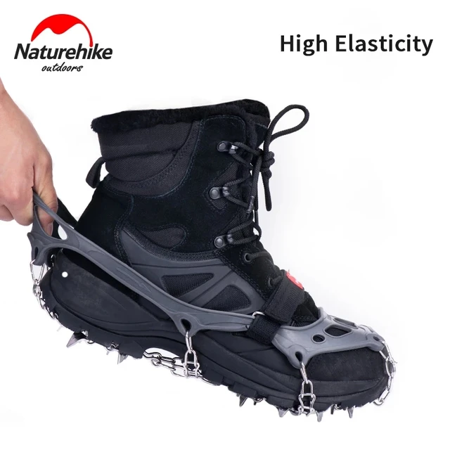 Crampons antidérapants pour chaussures, 5 pointes de neige glacée,  couvre-chaussures d'hiver, escalade de neige en plein air - AliExpress