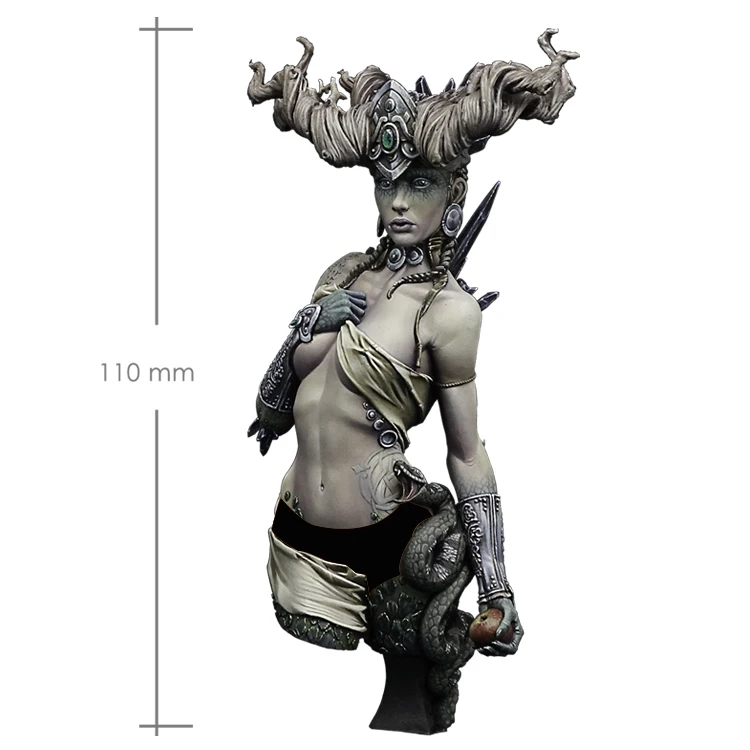 Unpainted 110MM Robot With Beauty Girl Resin Figure Model Kit Unassembled GK 