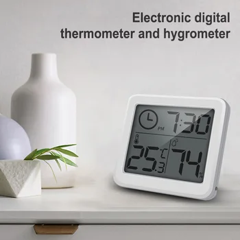 

Electronic Digital Thermometer Hygrometer 1cm Thin Simple Smart Device TB Sale