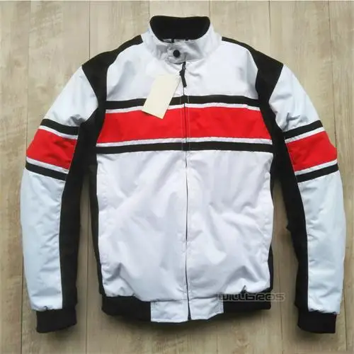 White Гоночная команда мотоцикл MTB велосипед Мотокросс желтая куртка для Honda Мотоцикл Куртки с хлопковой подкладкой - Цвет: White