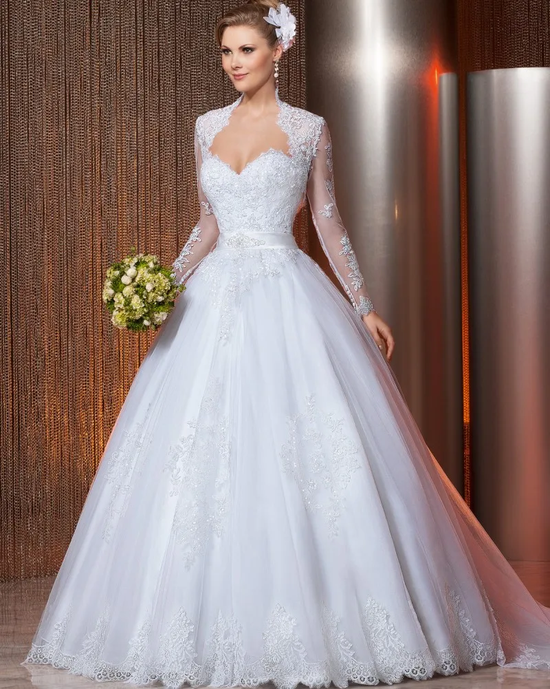 

Vestido de noiva 2018 Ball Gown Wedding Dresses Strapless with jacket Princess Wedding Gowns Vestido de casamento