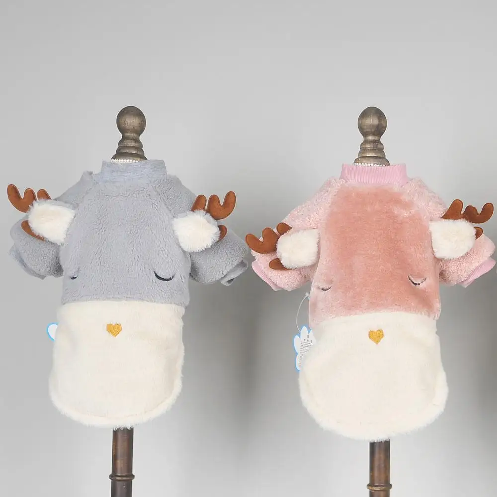 

New Pet Hoodie Dog Sweater Reindeerd Design Cat Puppy Coat Jacket Autumn/Winter Clothes Apperal
