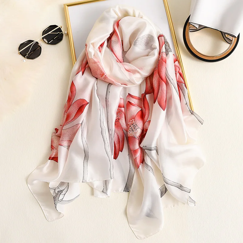 KOI LEAPING new summer woman fashion flower printing  long scarf scarves headscarf hot popular air conditioning shawl girl gift
