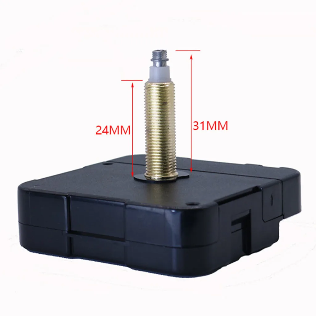 Quartz DIY Wall Clock Movement Wall Mounted Clock Movement Mechanism Silent Sweep Quartz with 2 Long Hands Kit