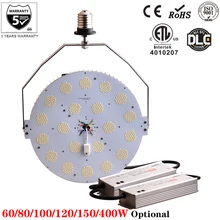 60 Вт до 100 Вт светодиодный комплект для парковки 5000K ETL DLC, модифицированный уличный светильник 130lm/W, уличный светильник для двора